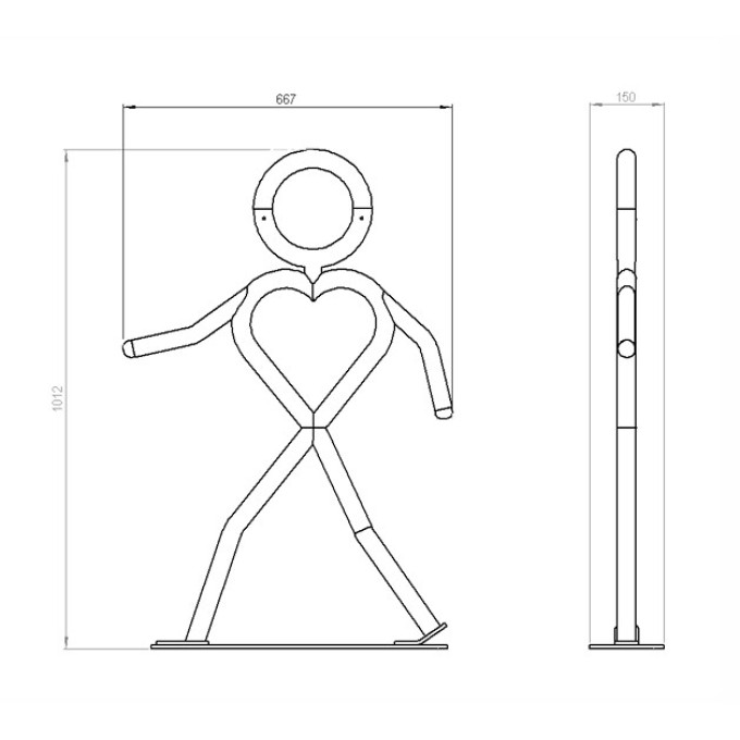 Pieton reflectorizant